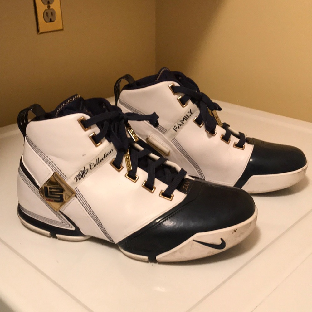 LeBron size 10 basketball sneakers. All leather.